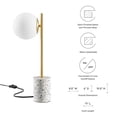 thumbnail image 2 of Modway Logic Terrazzo Table Lamp in White, 2 of 9