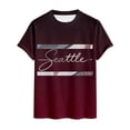 thumbnail image 4 of CONZONE Mens Tshirts Short Sleeve T-Shirts for Men Crew Neck Gradient Color Letter Graphic Casual Summer Tee Tops, 4 of 4