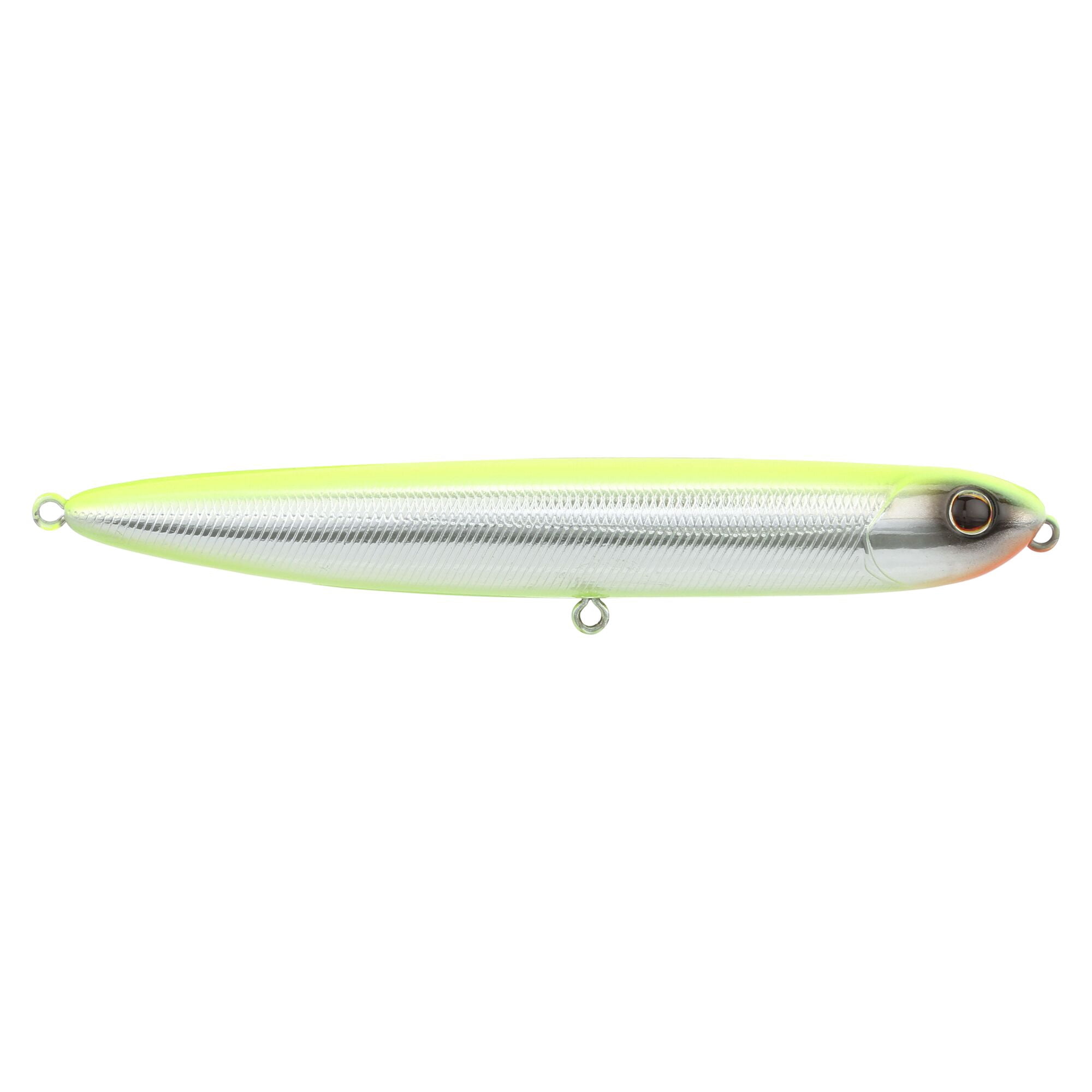 Berkley Drift Walker Saltwater, 4.3 in, Topwater Baits, Chrome/Chartreuse (1 Count)