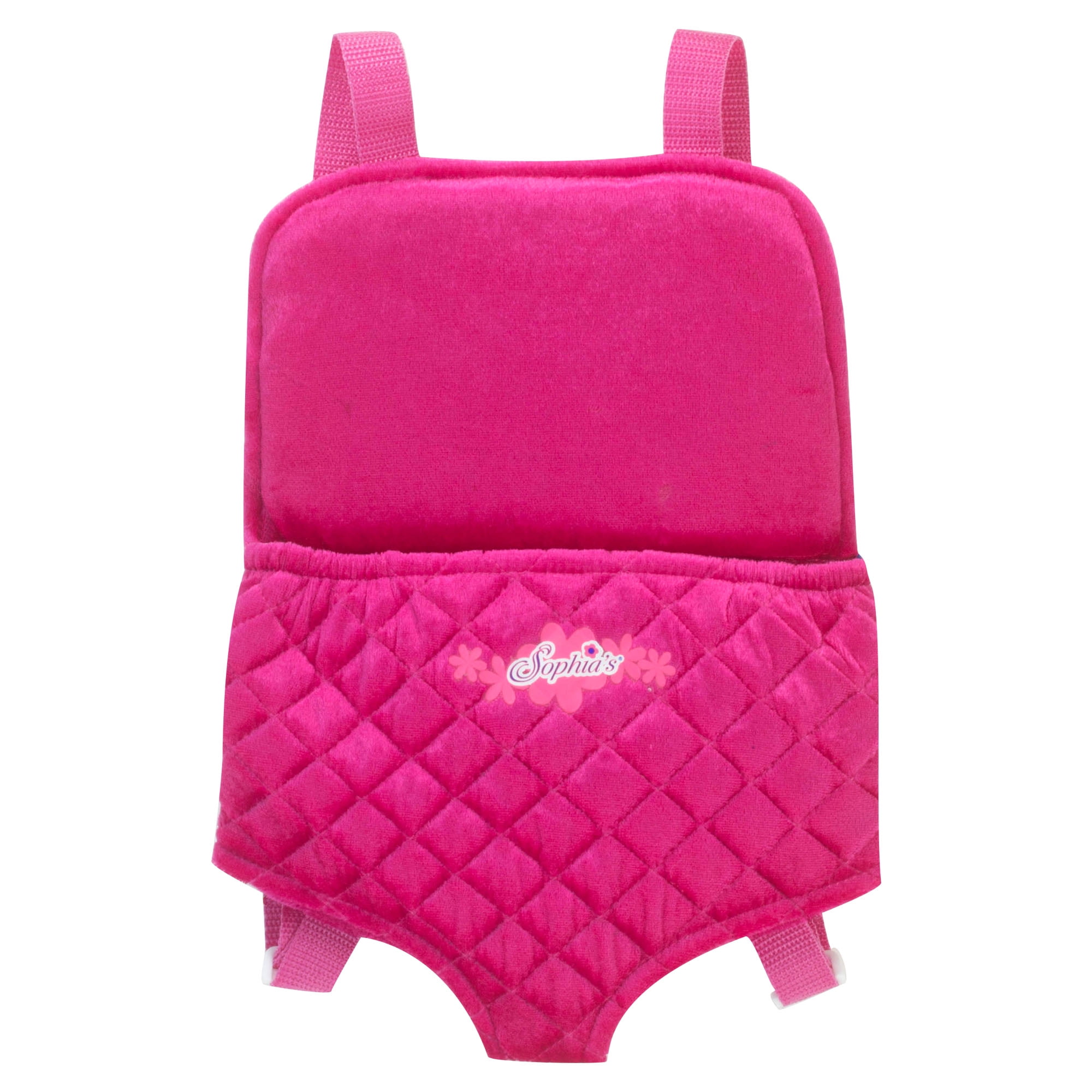 Sophia's Hands Free Front/Back Carrier for Dolls, Hot Pink