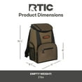thumbnail image 4 of RTIC 15 Can Lightweight Backpack Insulated Cooler with Pockets, Olive, 4 of 5