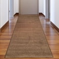 thumbnail image 6 of Custom Size Runner Rug Solid Design Mocha Color 26 or 31 inch Wide Pick Your Length Non-Slip Rubber Backing Stair Runner, 6 of 6