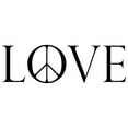 thumbnail image 2 of CafePress - Love Peace Sign - Rectangle Magnet, 2"x3" Refrigerator Magnet, 2 of 3