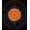 Black Orange, Pattern 12, variant on Design&I 8'x10' Washable Area Rug Snag-Free Vinyl Record Retro Spinning Disc With Concentric Groove Rings for Dining Room, Large Office, Lounge