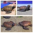 thumbnail image 3 of Juego de 2 figuras de tortuga en miniatura, adorables tortugas de resina para micropaisajes, minicriaturas marinas, adornos de tortuga., 3 of 7
