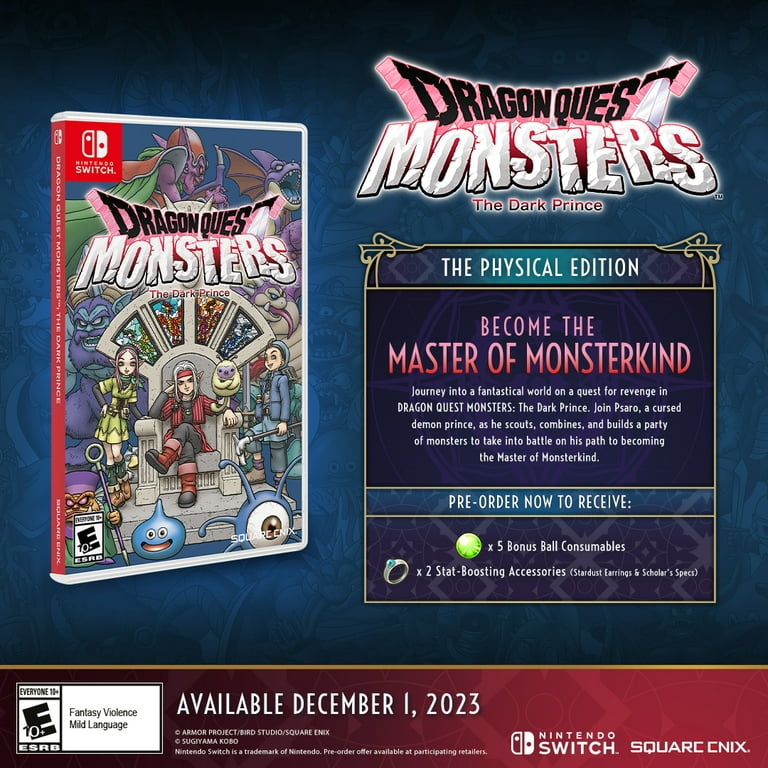 All Dragon Quest Monsters: The Dark Prince Pre-Order Bonuses