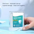 thumbnail image 2 of 1 Set Automatic Disposable Bowed Head Curved Hook Tail Non-slip Grip Dental Floss Stick Dental Floss Storage Box Oral Care Tool, 2 of 5