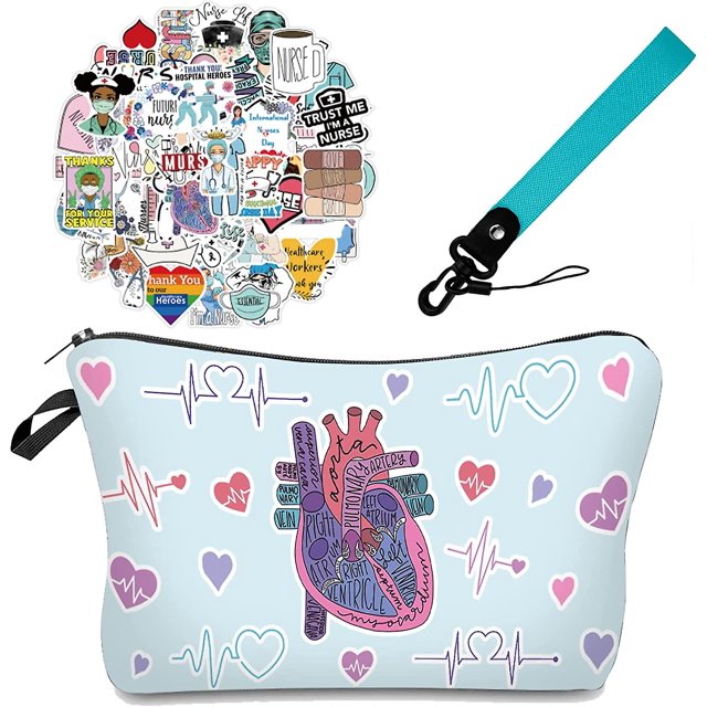 Pequeñas bolsas de maquillaje para niñas, regalos de bolsas de cosméticos para mujeres, linda bolsa de maquillaje con cremallera de viaje JFHHH pequeña