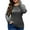 Charcoal Gray, variant on Plus Size Sweater for Women Long Sleeve Crew Neck Pullover Sweaters Casual Tunic Tops, Black 3XL