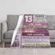 thumbnail image 2 of LHSHID 13th Birthday Gifts Blanket Flannel Soft and Comfortable Anti static Bed Sofa Blanket 60x80in, 2 of 5