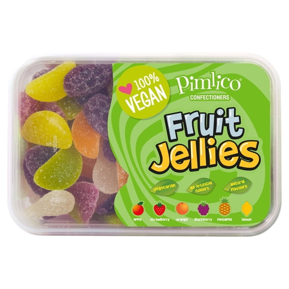 Pimlico Vegetarian Fizzy Fruit Flavoured Jelly Sweets 450G, Imported from Britain