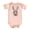 Peach Bodysuit, variant on Floral Easter Bunny Baby Bodysuit for Girls Ink Printed Embroidery Spring Rabbit One-Piece Natural Bodysuit Newborn