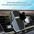 thumbnail image 4 of Litrail Car Vent Cell Phone Holder, 360° Rotatable Auto Clamping Phone Mount for Car Air Vent, Scratch Resistant, Fits 4.5-6.5 Inch Smartphones, Stable on Bumpy Roads, ABS Material, Black, 4 of 8