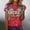 Wine, variant on Hogleaql Usa Shirt for Women Usa Flag 1776 Patriotic T Shirts 3/4 Lenght Sleeve Summer Usa Graphic Shirts Blue 3XL