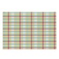 thumbnail image 1 of Plaid Cutting Board, Geometric Composition with Squares and Rectangles Colorful Shapes with Diagonal Lines, Decorative Tempered Glass Cutting and Serving Board, Large Size, Multicolor, by Ambesonne, 1 of 1
