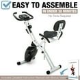 thumbnail image 6 of Lanos Brands Foldable Exercise Bike Home Workout Equipment 10-Level Adjustment White, 6 of 8
