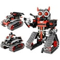 thumbnail image 2 of 408pcs DIY Robot Building Kit 3-in-1 RC Robot/Tracked Car/Tank Toy Remote and APP Control Coding Gear Robot Toy Educational Engineering Science Robot Kit for Kids Aged 6+, 2 of 11