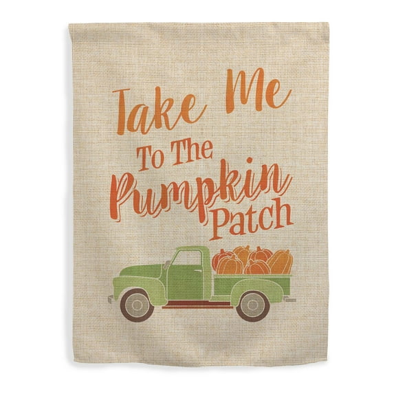 ThisWear Fall Decorations Take Me to The Pumpkin Patch Flag Fall Season Decor Vertical House Flag Multi