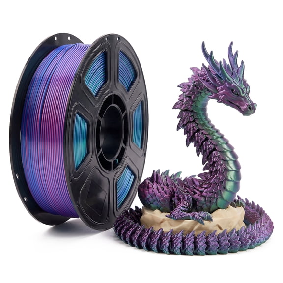 DualFerv PLA Filament 1.75mm, 1KG/2.2lbs PLA 3D Printer Filament, Burnt Titanium