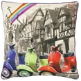 thumbnail image 3 of SAFAVIEH Vienna Printed Pattern Pillow, 18" x 18", Multi/Beige, Set of 2, 3 of 4