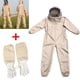 thumbnail image 3 of Traje de apicultura profesional con guantes, ropa protectora con capucha para apicultores, equipo antiavispas, XL, 3 of 5