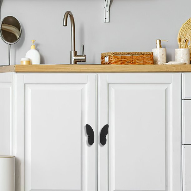 unbranded 1Par De Puerta Y Cajón En Aluminio Gris Con Estilo Artístico Para Muebles