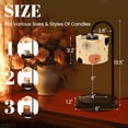 thumbnail image 2 of Candle Warmer Lamp with Timer Dimmer Mid Century Modern Palm Springs Stylized Stars Circular Orbs Candle Lamp Warmer for Jar Candle with 4 Bulbs Gifts for Women House Warming Gifts, 2 of 8