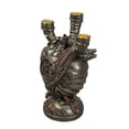 thumbnail image 1 of Dispositif d'Artère Augmentée Steampunk Cœur Humain Triple Effilée Porte-Bougie, 1 of 3