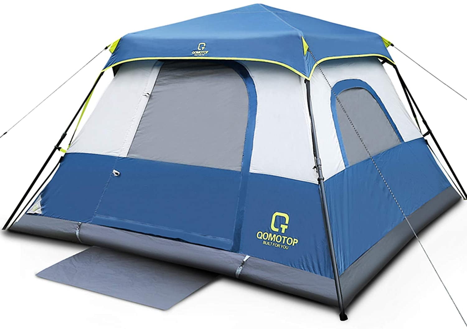 OT QOMOTOP Tents, 4 Person 60 Seconds Set Up Camping Tent, Waterproof