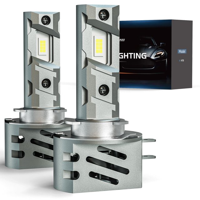 Faros antiniebla FRANXI H11B, 60 W, 6000 K, luz blanca fría, 16000 lúmenes, paquete de 2