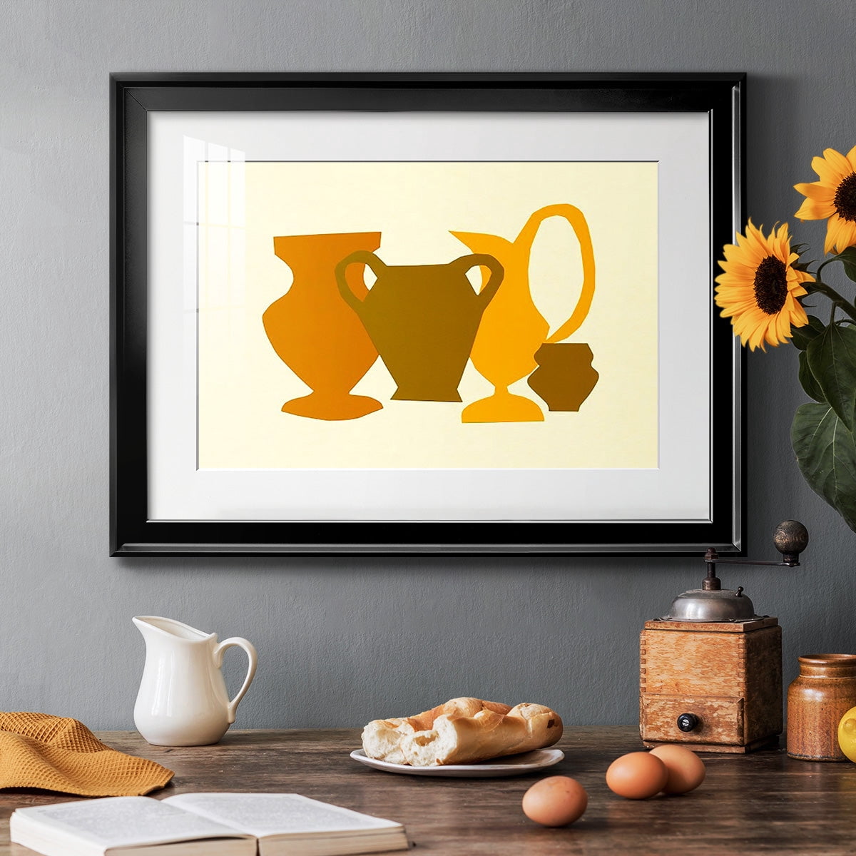 Posing Pottery II Premium Framed Print - Ready to Hang