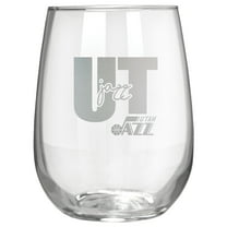 Utah Jazz Etched 17oz. City Stemless Wine Glass