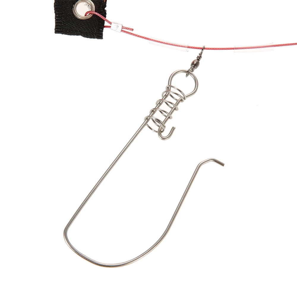 15 Feet Cord Stringer Fishing Catch Stringer Stainless Steel Snap Hook Stringer
