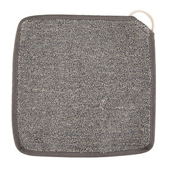Yuarrent Toallita exfoliante para el hogar, cómoda, sencilla, cuadrada, toallitas de limpieza, toallita limpiadora exfoliante, toallas limpias seguras Juegos de accesorios de baño Gris 25X25cm Yuarrent HA059359-01