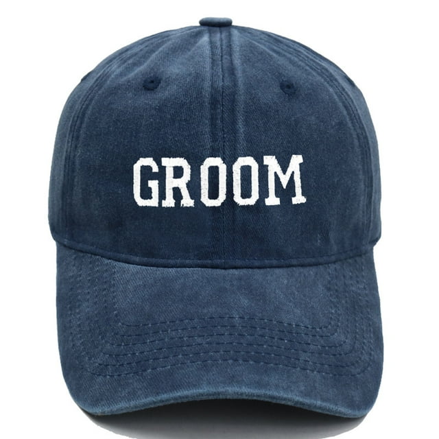 Gorra de béisbol bordada de algodón liso para hombre