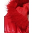 thumbnail image 4 of LUXUR Manteau à Capuche pour Femmes Veste Épaisse à Manches Longues Rouge 4TG, 4 of 4
