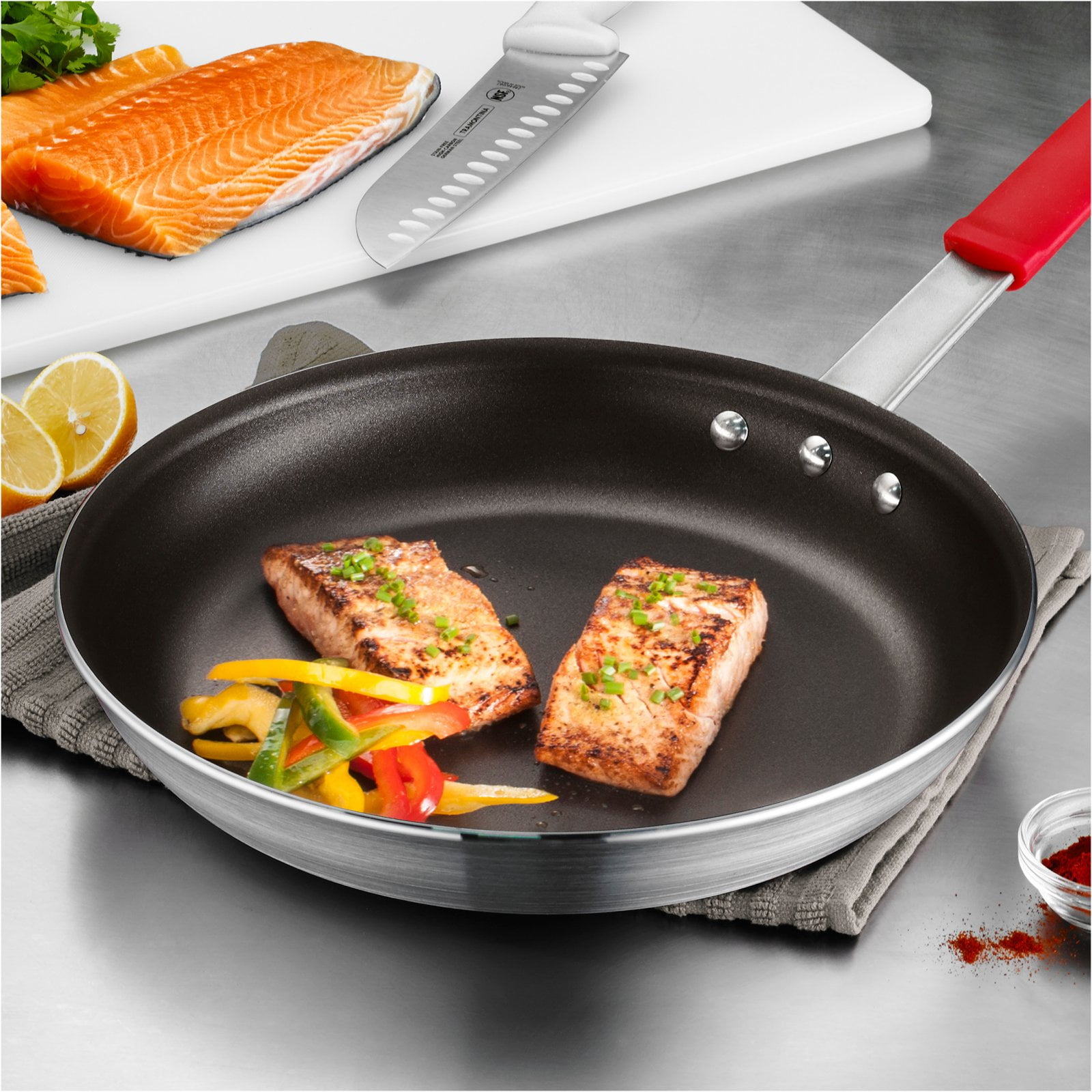 Natural Aluminum by Tramontina 10-Inch 2pack Tramontina Professional Nonstick Restaurant Fry Pan 