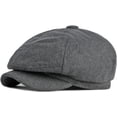 thumbnail image 6 of CoCopeaunts Newsboy Hats for Women Autumn Winter Hat Retro Octagonal Newsboy Cap Vintage Plain Beret Hat Outdoor Ivy Cap, 6 of 7