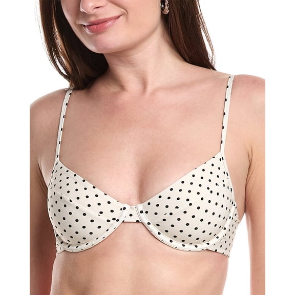 WeWoreWhat womens  Full Coverage Underwire Bikini Top, l, Brown