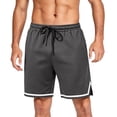 thumbnail image 6 of Satingcolo Mens 11" Gym Basketball Quick-Dry Shorts with Zipper Pockets - Quick Dry Lightweight Mesh Athletic Shorts for Workout Running, 6 of 6