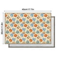 thumbnail image 5 of Harvest Party Placemats Set of 6, 12x18 Inch Rustic Linen Table Mats with Turkey and Pumpkin Pattern, Washable Farmhouse Dining Decor for Fall Family Gatherings, 5 of 5