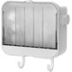 thumbnail image 1 of Jabonera montada en la pared, baño, ducha, cocina con drenaje, 2 ganchos, caja de jabón autoadhesiva, soporte para jabón (blanco), 1 of 5