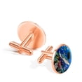 thumbnail image 3 of PhooArto Men's Classic Stainless Steel, Ocean Fish Shark Coral Cufflinks Business Wedding Shirts, Rose Gold, 3 of 7