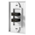 thumbnail image 2 of Dual Port HDMI Wall Plate, HDMI Wall Plate Cover HDMI Wall Plate, For Home Theater DVD TV, 2 of 8
