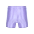 thumbnail image 6 of CHICTRY Mens Glossy Short Leggings Solid Color Shorts for Swimming Fitness Jogging Purple XL, 6 of 7