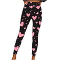 thumbnail image 2 of TaTaai Valentine's Day Graphic Stretchy Non-see-through Women Compression Yoga Pants High Waisted Breathable Elastic Workout Running Casual Full Length Leggings Gift, 2 of 8