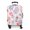 Black-3, variant on Stretch Luggage Cover XL(29-32in)– Elastic Travel Suitcase Protector with Handle Openings & Bottom Closure, Washable Polyester Spandex Suitcases Cover, Floral Flowers Print