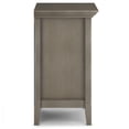 thumbnail image 3 of Amherst Farmhouse Grey Solid Wood Bedside Table - 24"W x 16"D x 26"H - 2 Drawers, Open Storage, Traditional Design for Bedroom, Living Room, Condo, 3 of 9