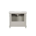 thumbnail image 6 of Belmont Home Astoria 37" Quartz Top Wood Bathroom Vanity with Sink in Gray, 6 of 12