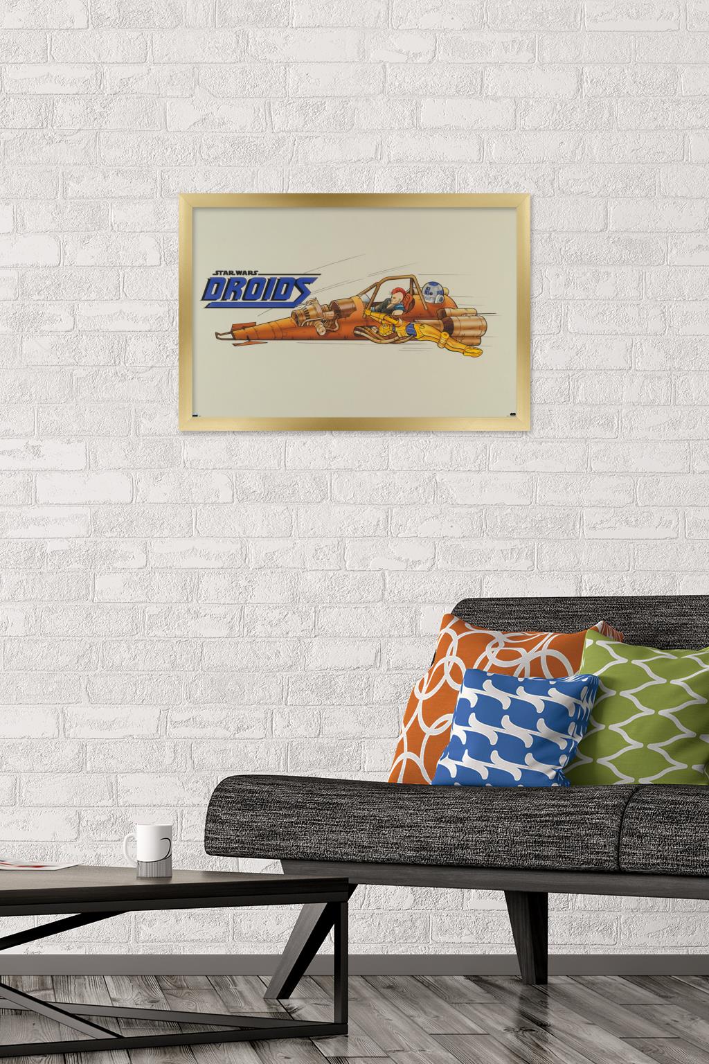 Star Wars: Droids - Speeder Wall Poster, 14.725" x 22.375", Framed